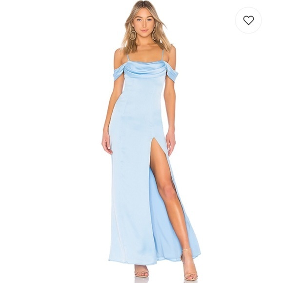 NWOT Majorelle Jane Gown in French Blue dress - Picture 1 of 8